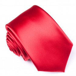 Červená jednofarebná kravata René Chagal 99965