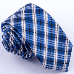 Úzka modrá kravata Greg 99404