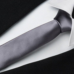 Sivá slim fit kravata Greg 99117