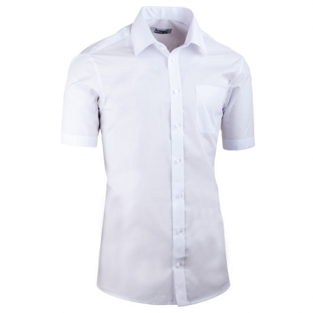 Biela pánska košeľa vypasovaná Aramgad 40030