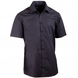 Čierna pánska košeľa rovná 100% bavlna non iron Assante 40116