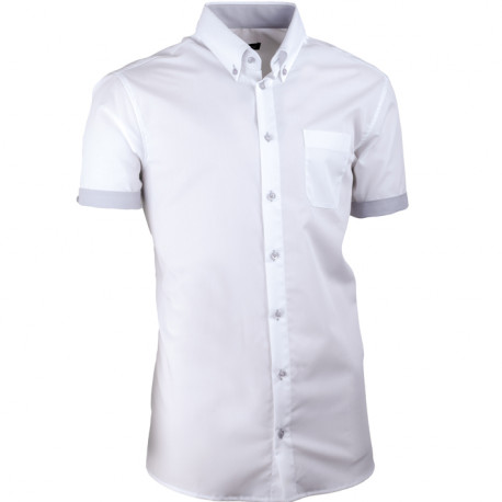 Biela pánska košeľa slim fit 100% bavlna non iron Assante 40008