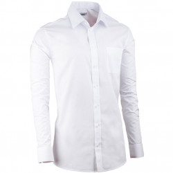 Predĺžená pánska košeľa slim biela Aramgad 20000