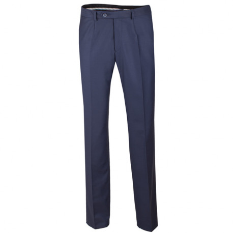 Modré pánske spoločenské nohavice na výšku 176 - 182 cm Assante 60521