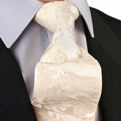 Vanilková svadobná kravata Greg 92898