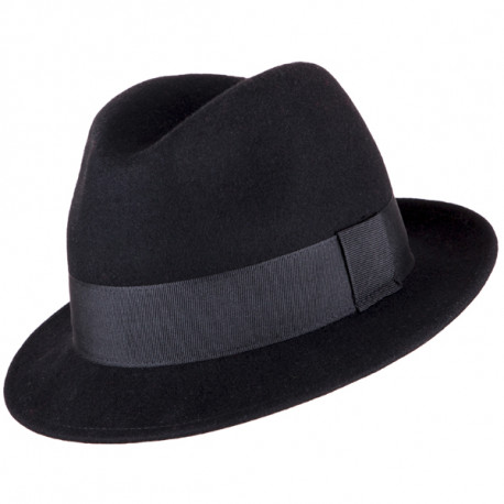 Pánsky čierny klobúk Assante 85032