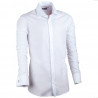 Extra predĺžená biela košeľa na manžetový gombík 20026