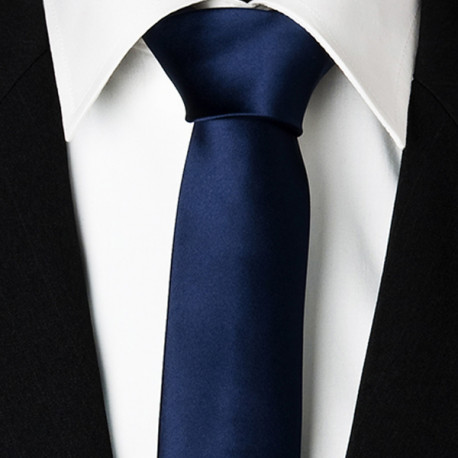 Modrá kravata slim 99146