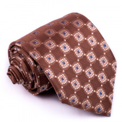 Hnedá pánska kravaty Greg 92907